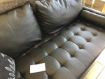 Vegan Black Leather Sofa