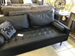 Vegan Black Leather Sofa
