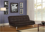 Serta Brown Convertible Sofa