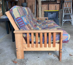 Full size futon sofa bed with mattress