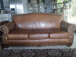 Leather Sofa and Loveseat