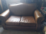 Leather Sofa and Loveseat