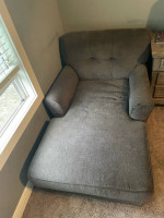 gray chaise lounge sofa