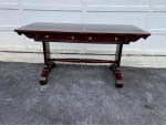 Regency Style Crossbanded Mahogany Sofa Table. Hekman Furniture CO.