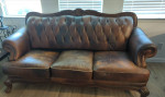 Leather sofa set