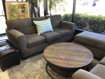 Gray Sofa , Loveseat and Ottoman