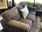 Gray Sofa , Loveseat and Ottoman