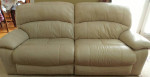 Leather power reclining Sofa and Chair