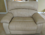 Leather power reclining Sofa and Chair