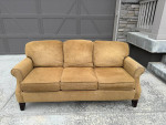 Chestnut colored sofa