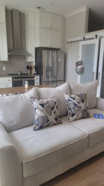 Beige Chenille Sofa