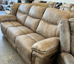 Beige reclining sofa
