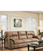 Sofa leather brown