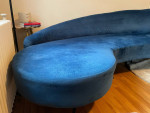 Navy blue Velvet Parisian sofa