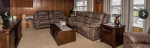 Sofa, Love seat, recliner, tables, tv stand