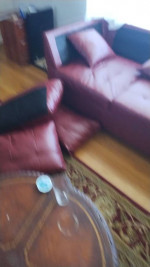Sofa set like new .