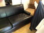 Mitchell Gold Leather Sofa