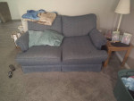 Little blue sofa