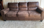 Ashley Furniture Brown Sofa Couch Excellent Condition