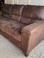 Ashley Furniture Brown Sofa Couch Excellent Condition