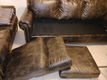 Brown Leather Sofa