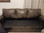 Brown Leather Sofa