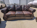 Leather sofa, loveseat, chair and ottoman by USA Premium Leather