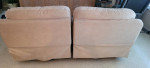 nice couch for 2 fold out reclining sofa grey cloth great shape