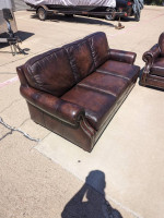 High End leather sofa and loveseat by Bradington Young