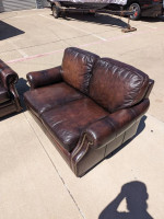High End leather sofa and loveseat by Bradington Young