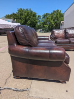 High End leather sofa and loveseat by Bradington Young