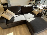 Comfy Blue Ikea Sofa w/ Chaise