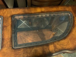 Beautiful sofa table, side buffet entry table, glass inserts