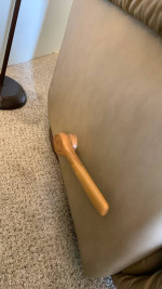 single recliner leather sofa