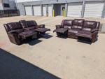 High End Reclining Leather Sofa Set