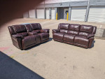 High End Reclining Leather Sofa Set