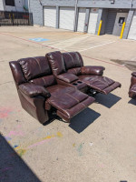 High End Reclining Leather Sofa Set