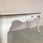 White / Oak Sofa Table - refinished