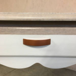 White / Oak Sofa Table - refinished