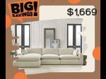 Ashley 3 Piece Sofa Chaise