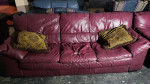 Maroon Sofa and Chair Set