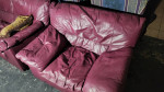 Maroon Sofa and Chair Set