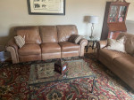 Leather Sofa/Love seat