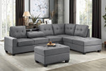 New Reversible Sectional sofa Gray|Brown