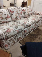 flower print sofa