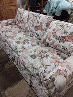 flower print sofa