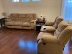 Sofa set and end tables