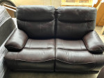 Leather Reclining Sofa Set