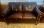 Leather Sofa & Loveseat Set
