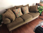 US-made premium down-cushion sofa